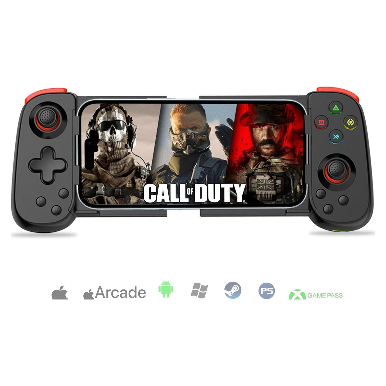 Controlador Inalámbrico Koiiko D6 DP para iPhone/Android/PC - Negro