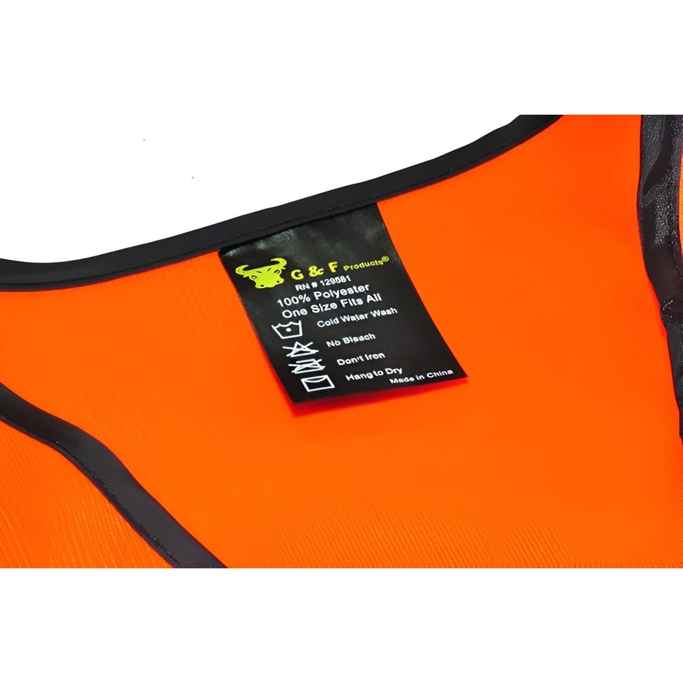 Chaleco de Seguridad G & F Naranja Unisex Reflectante ANSI