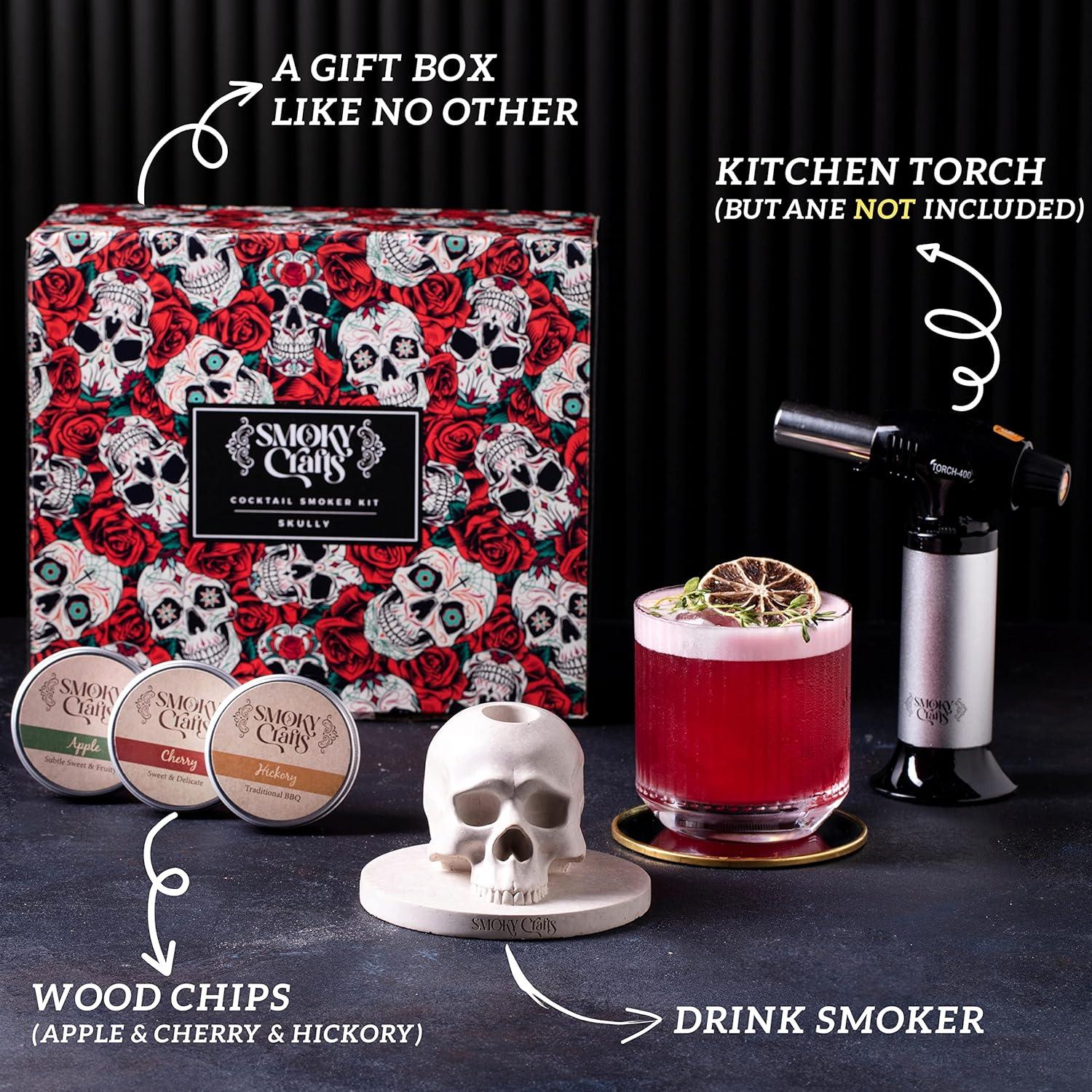 Kit de Ahumador de Whiskey Smoky Crafts SC-023 con Soplete