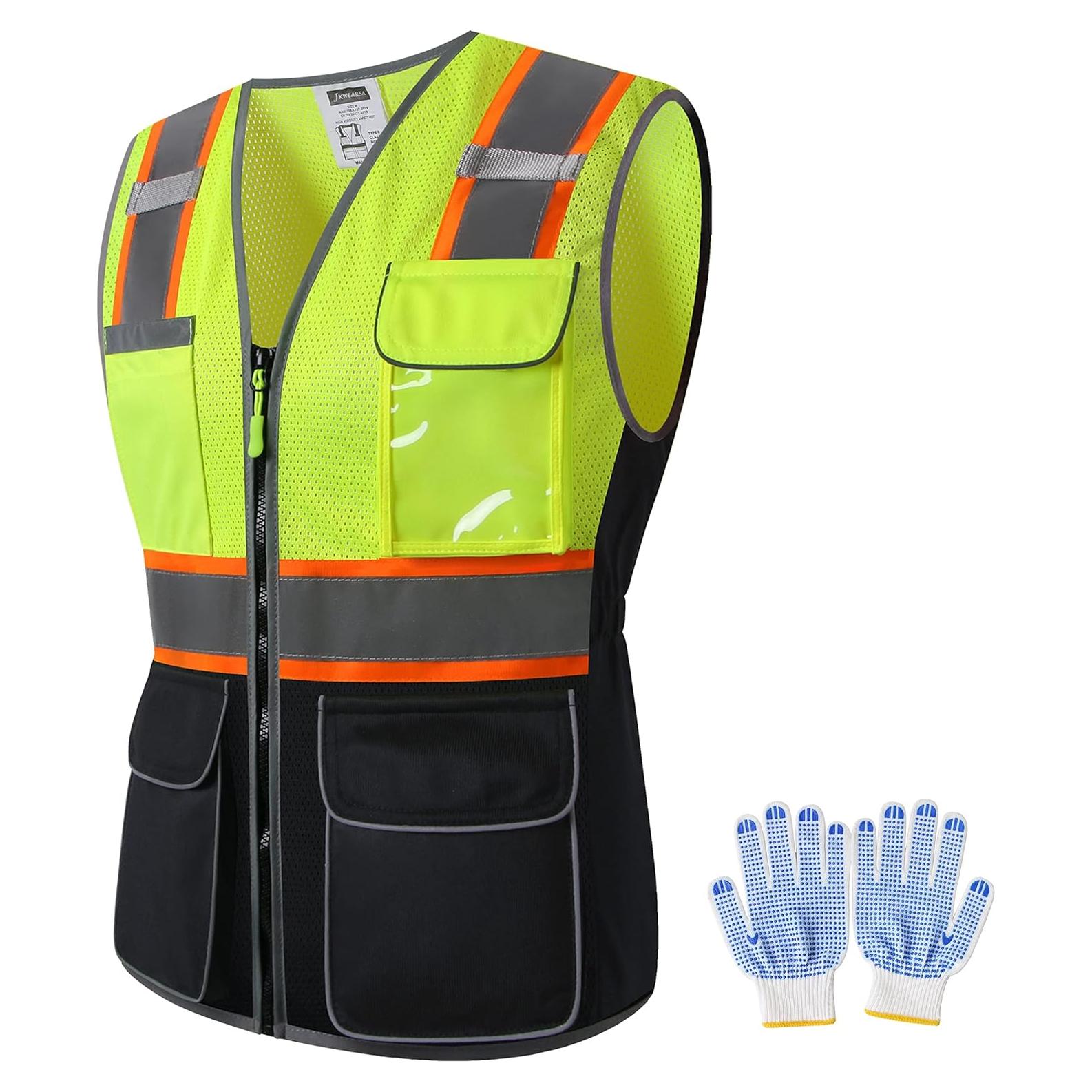 Chaleco de Seguridad JKWEARSA para Mujeres Amarillo Reflectante