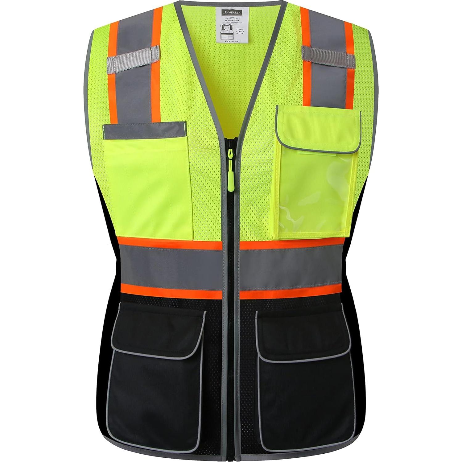 Chaleco de Seguridad JKWEARSA para Mujeres Amarillo Reflectante