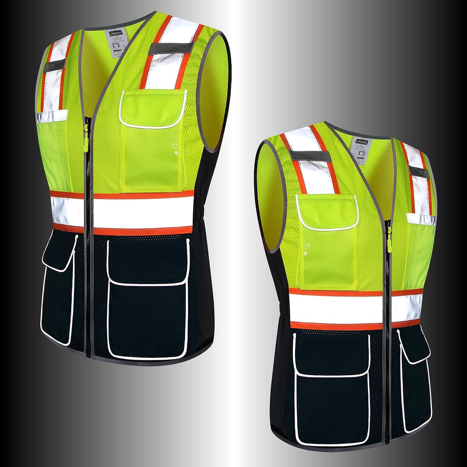 Chaleco de Seguridad JKWEARSA para Mujeres Amarillo Reflectante