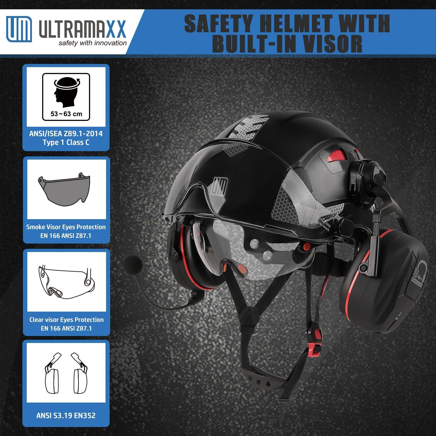 Casco de Seguridad UM ULTRAMAXX con Bluetooth y Visera