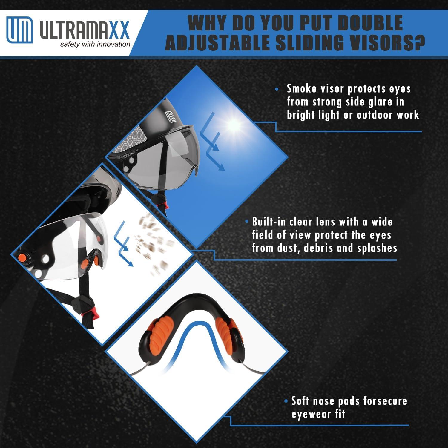 Casco de Seguridad UM ULTRAMAXX con Bluetooth y Visera