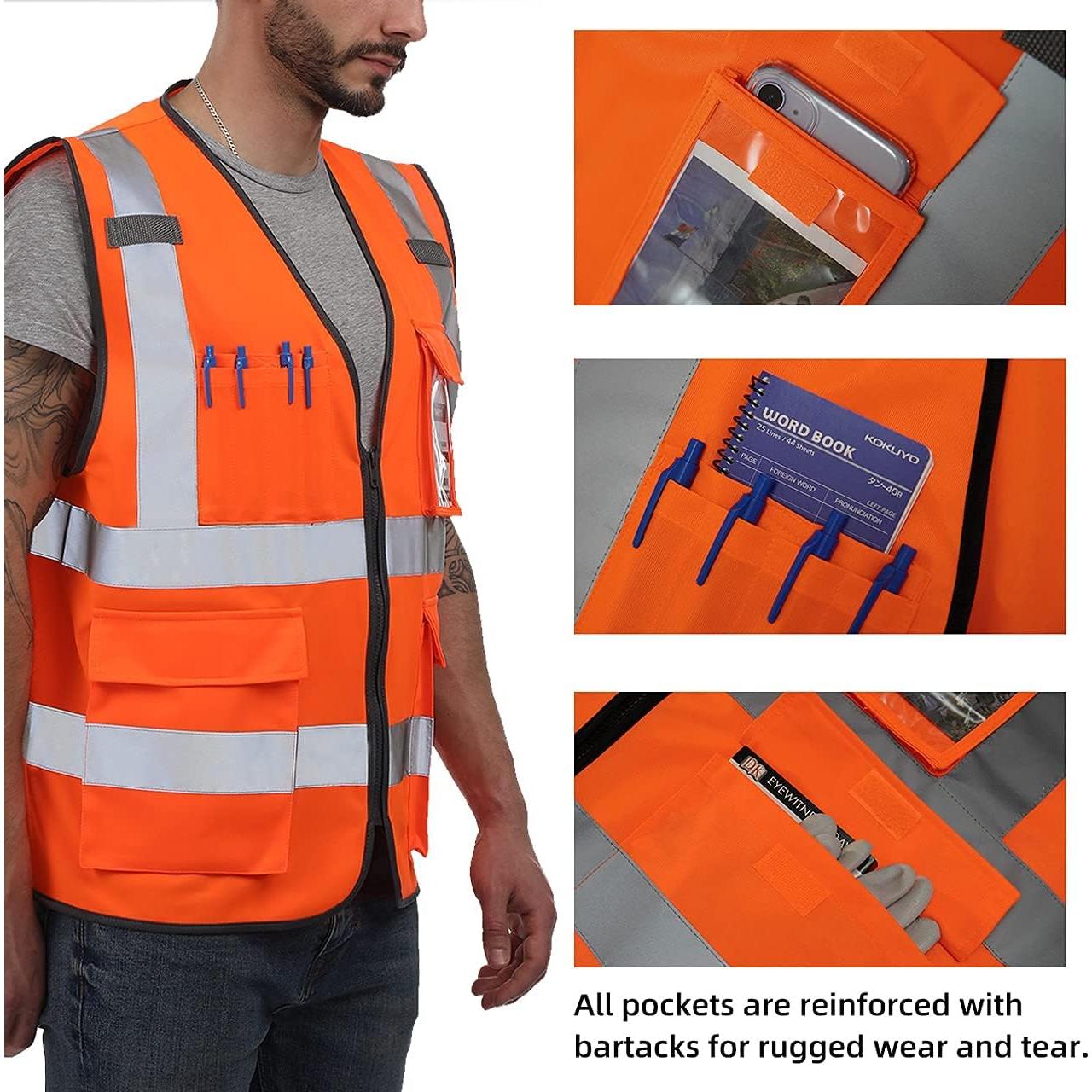 Chaleco de Seguridad Dib Safety Naranja Alta Visibilidad M
