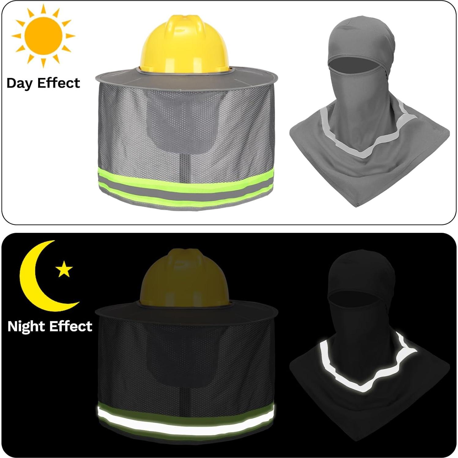 Ultrafun 4 Pcs Gorro Duro y Balaclava Protección Solar
