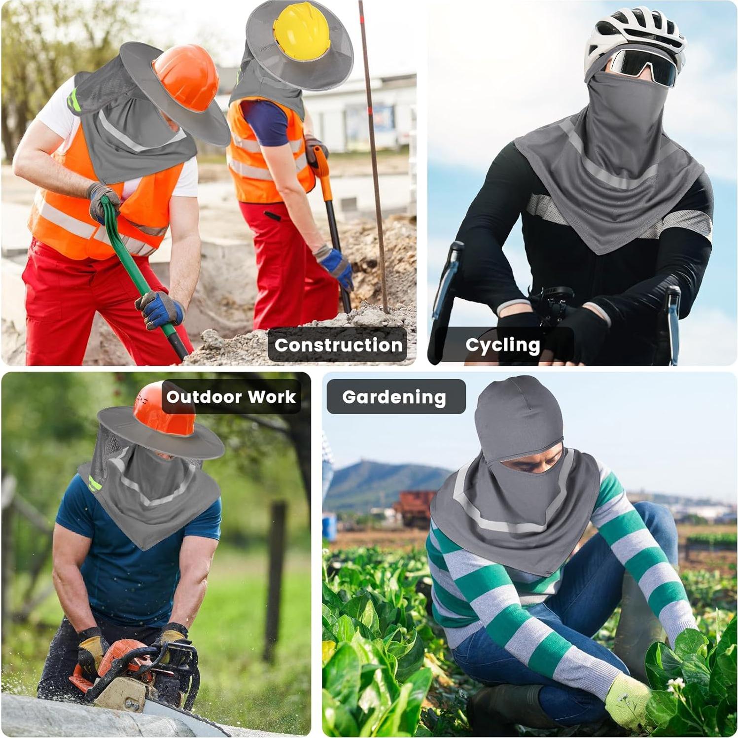 Ultrafun 4 Pcs Gorro Duro y Balaclava Protección Solar