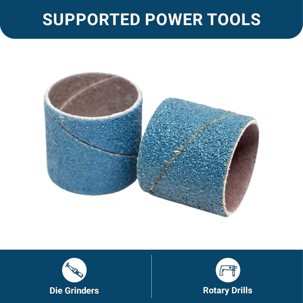 Bandas de Lijado Zirconia 1" x 1" Benchmark Abrasives 36 Grano - Paquete de 10