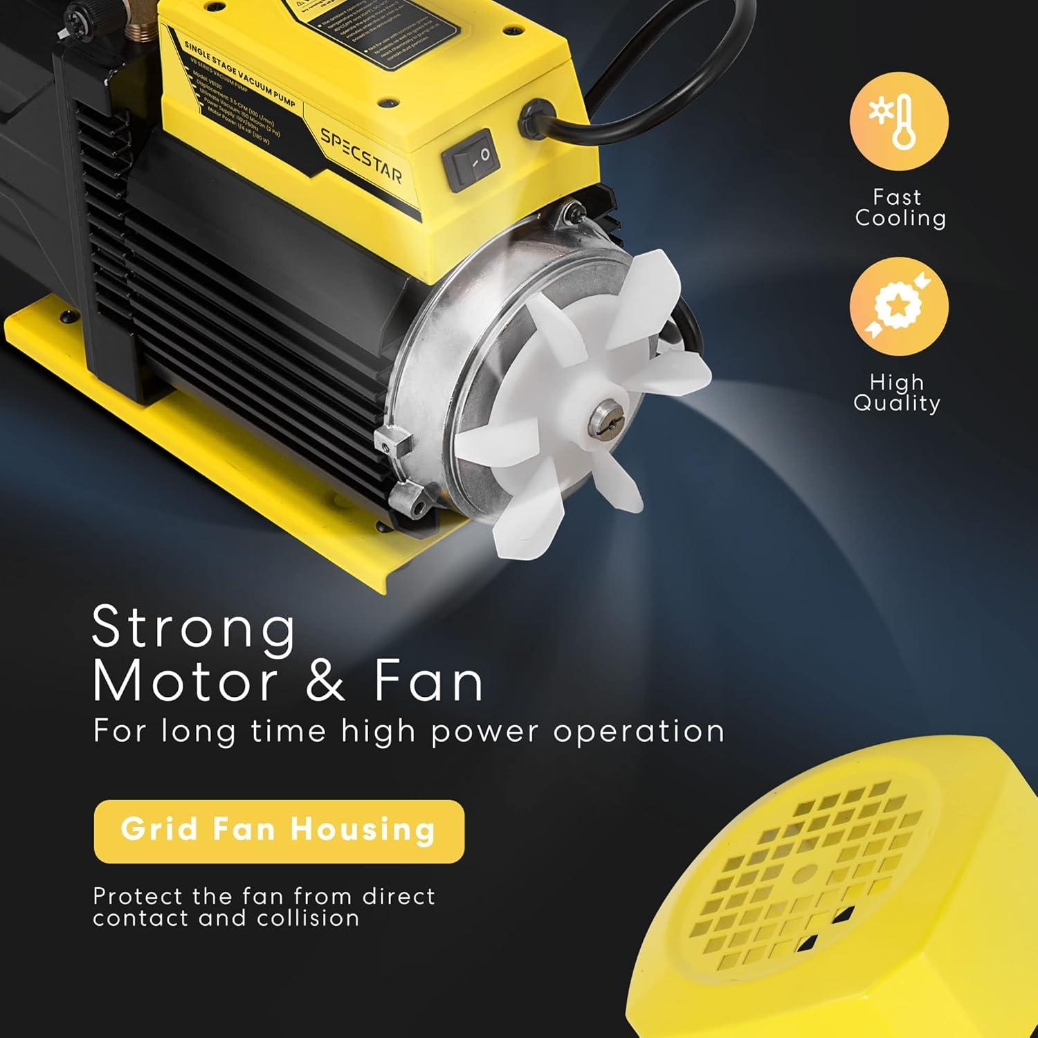 Bomba de Vacío SPECSTAR 3.5 CFM 5.67 kg para HVAC