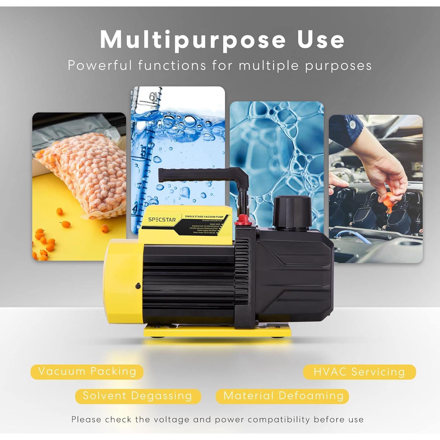 Bomba de Vacío SPECSTAR 3.5 CFM 5.67 kg para HVAC