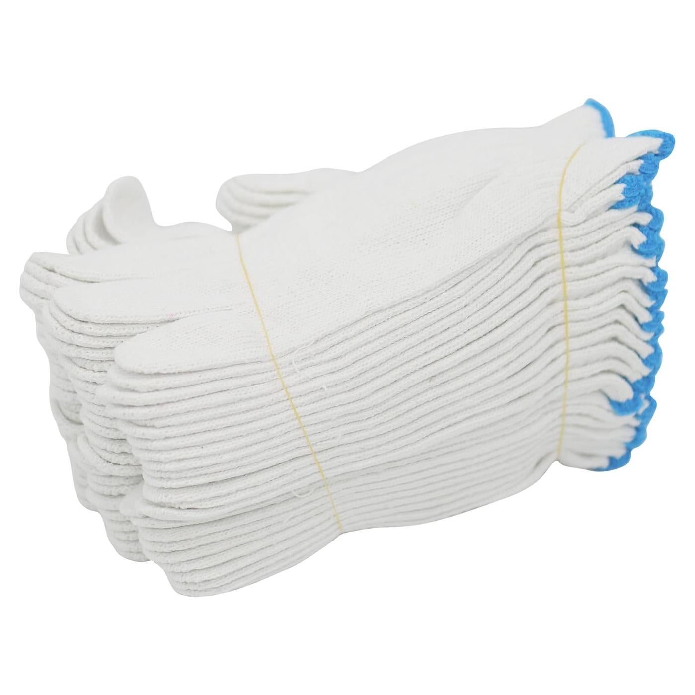 Guantes de Trabajo DOWEI 12 Pares Algodón y Poliéster