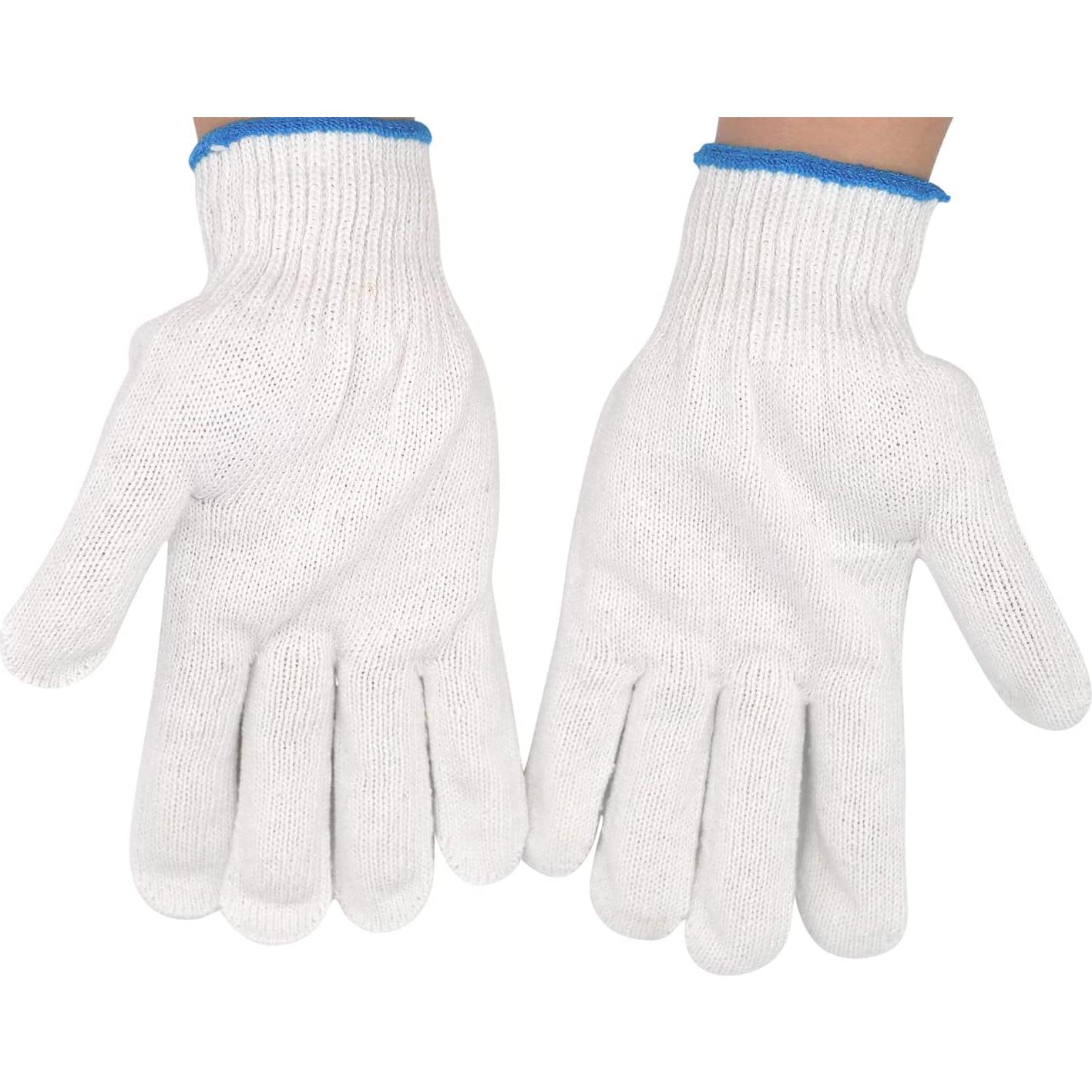 Guantes de Trabajo DOWEI 12 Pares Algodón y Poliéster