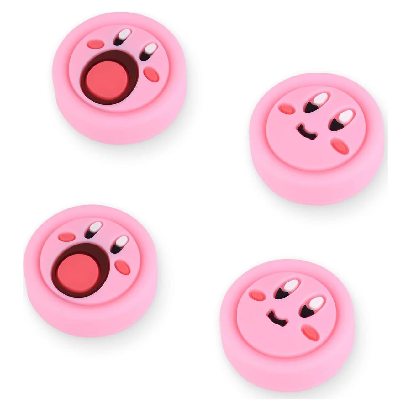 Agarradores de Pulgar DLseego para Switch y Lite - Rosa