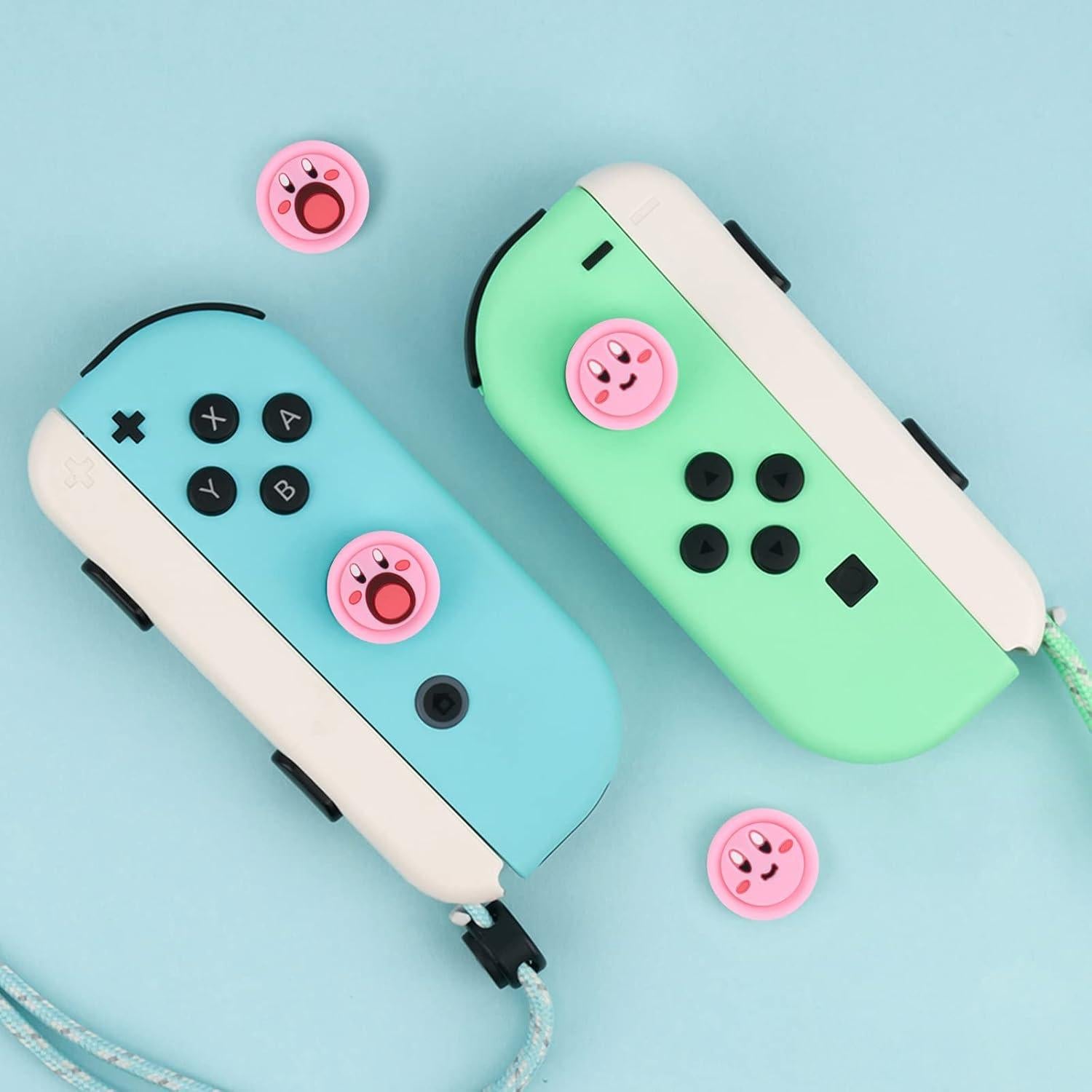 Agarradores de Pulgar DLseego para Switch y Lite - Rosa
