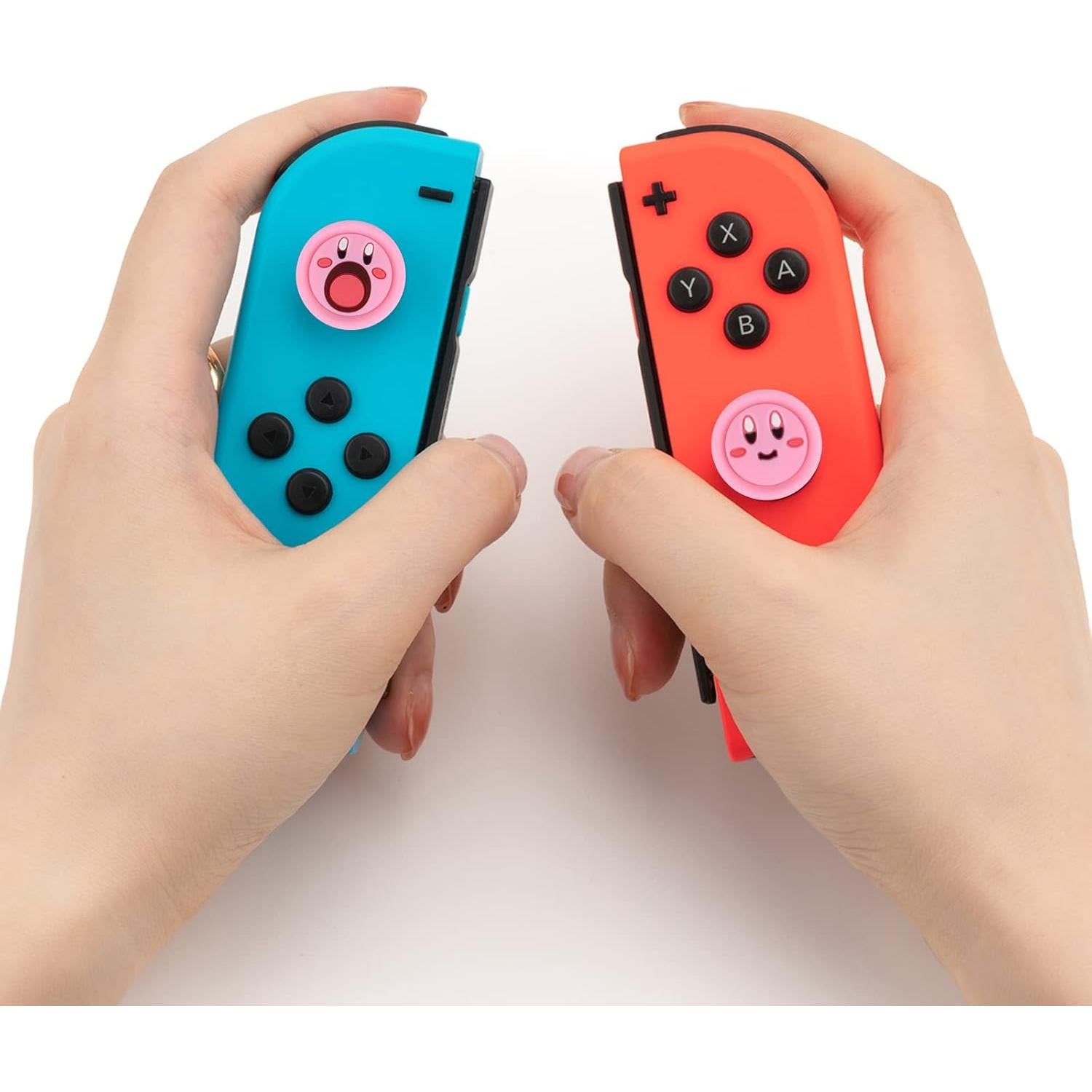 Agarradores de Pulgar DLseego para Switch y Lite - Rosa