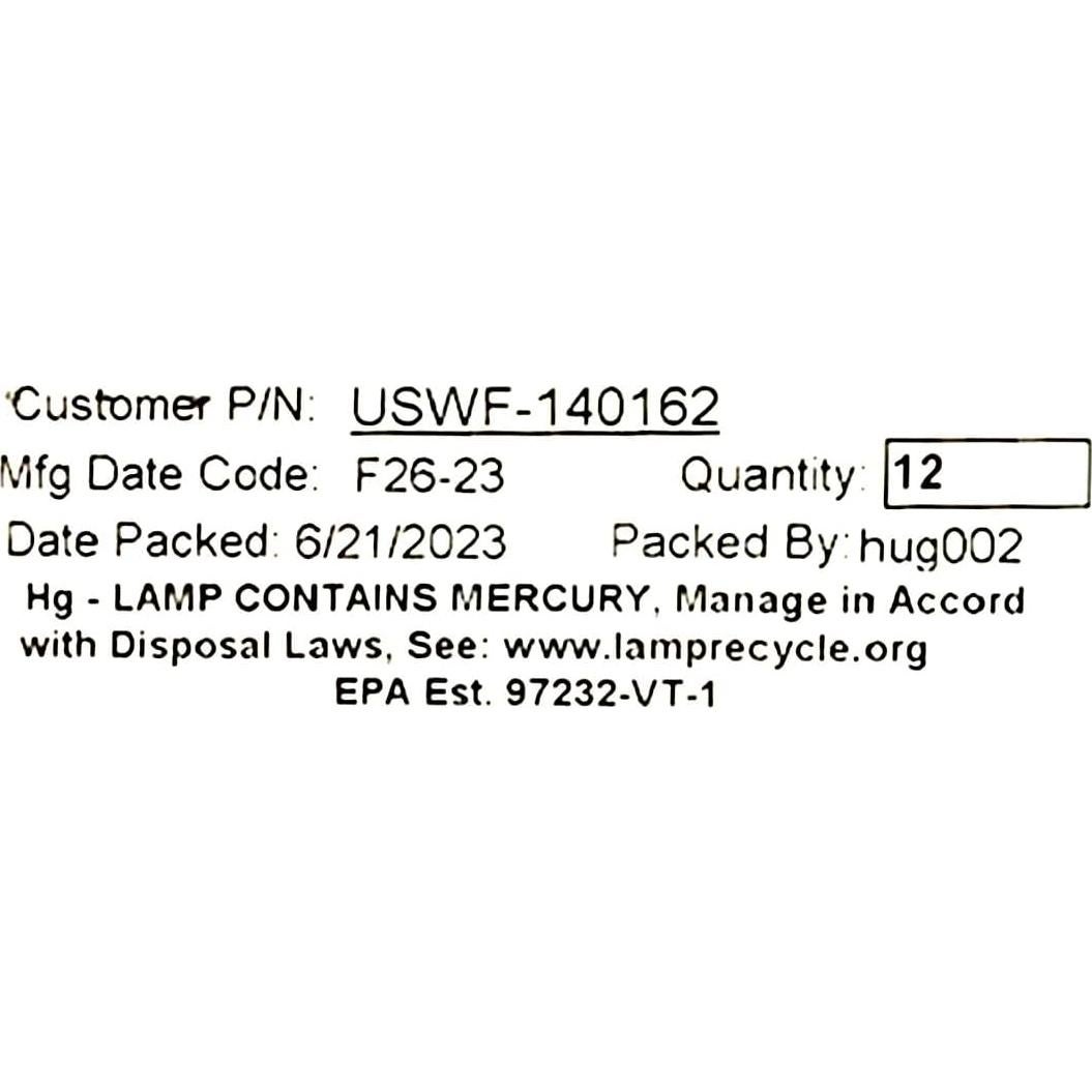 Lámpara UV de Reemplazo USWF 602855 para Sistemas VIQUA