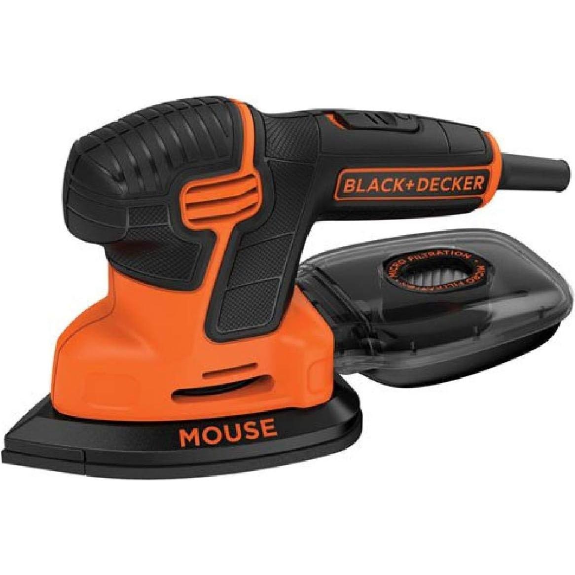 Lijadora de Detalle BLACK+DECKER Mouse 6" con Abrazaderas