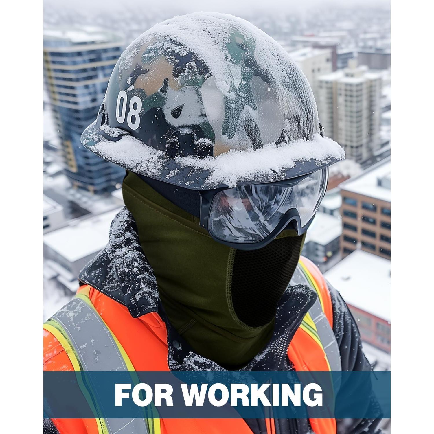 Máscara Facial Balaclava Transpirable para Esquí - Negro