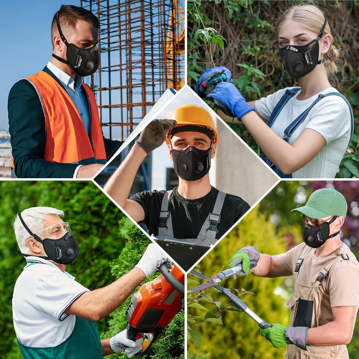 Máscara de Polvo BASE CAMP M Reutilizable con 6 Filtros