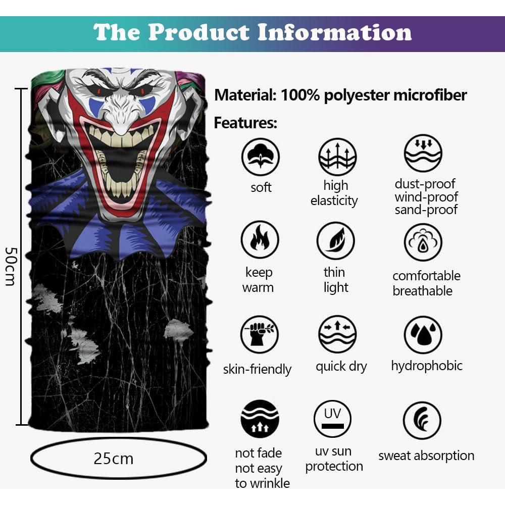 Gaiter para Cuello UV 6pcs Tipo A8 - Bandana Multifuncional