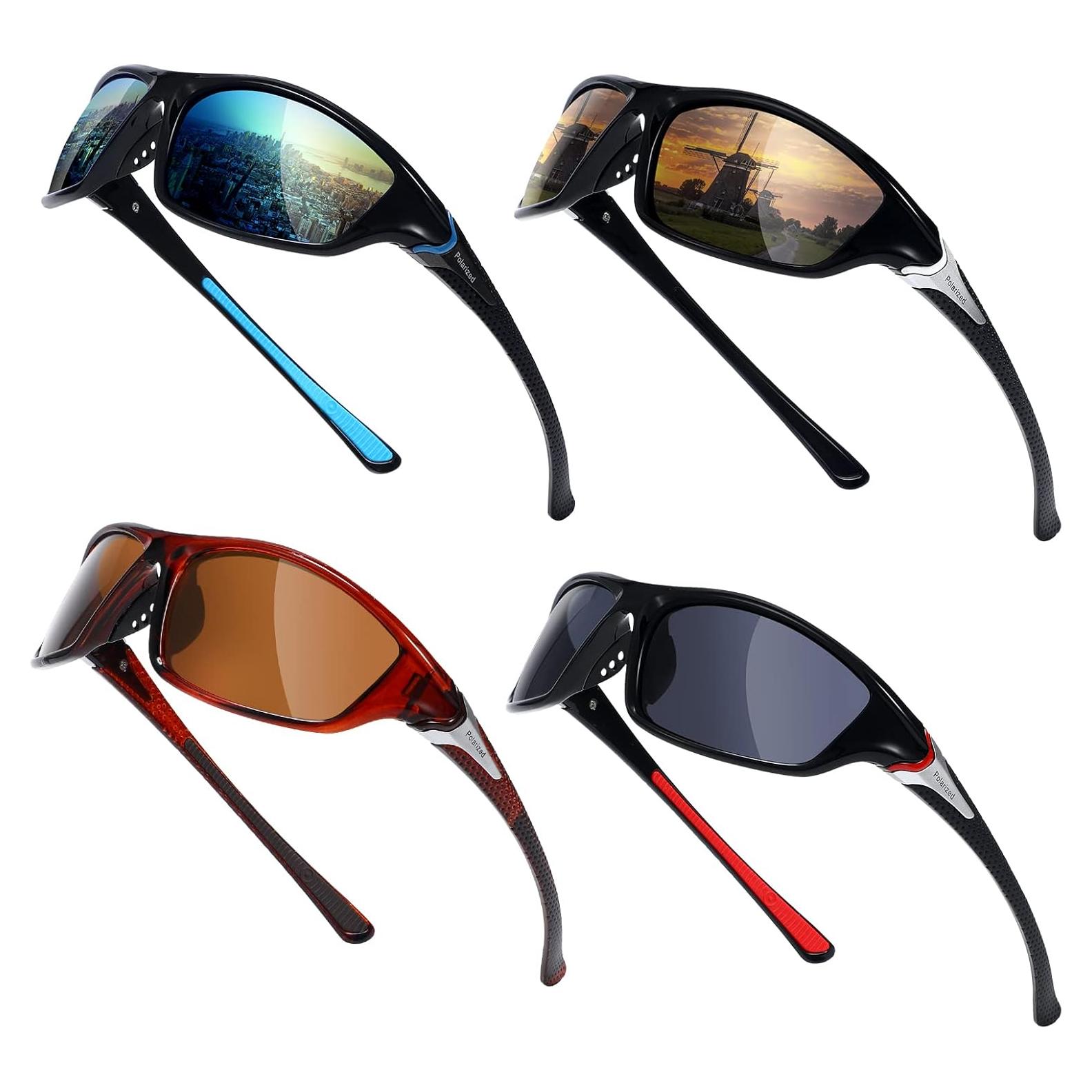 TOODOO Gafas de Sol Polarizadas UV 4 Pares Unisex