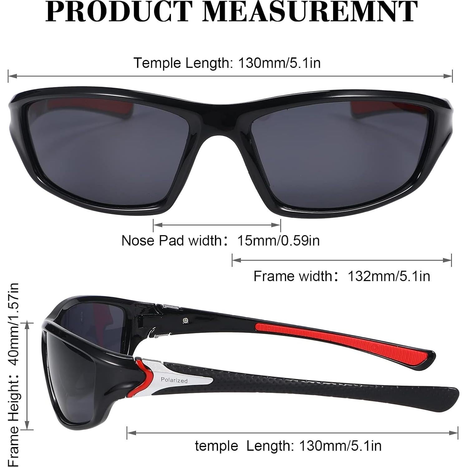 TOODOO Gafas de Sol Polarizadas UV 4 Pares Unisex