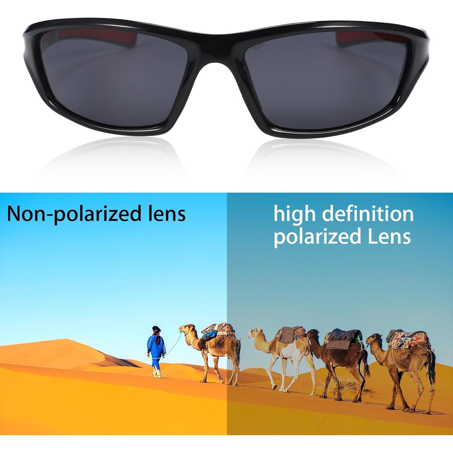 TOODOO Gafas de Sol Polarizadas UV 4 Pares Unisex