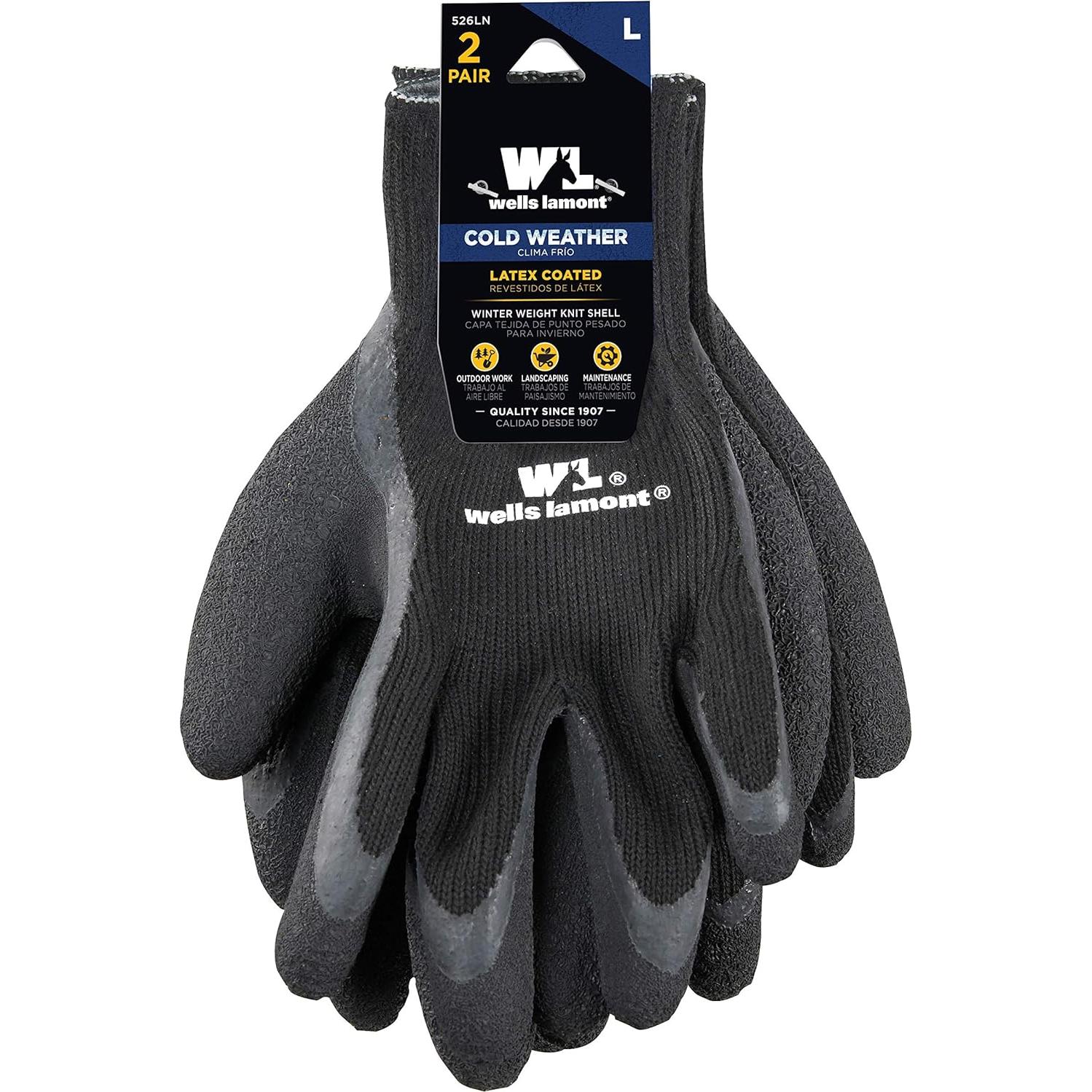 Guantes de Trabajo Wells Lamont 526MN Láttex Térmicos