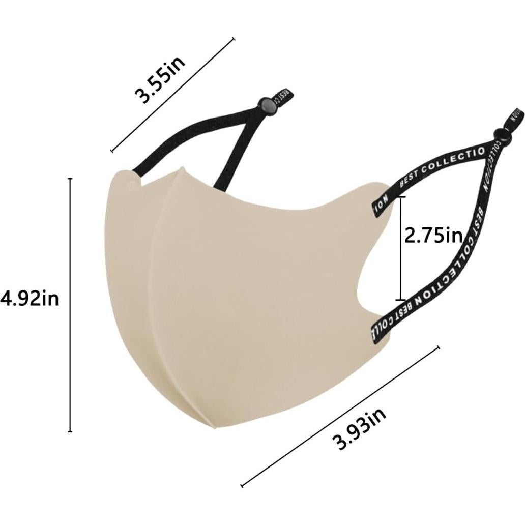 Mascarillas Faciales Reutilizables OMG Decor 6 Piezas Seda Fría