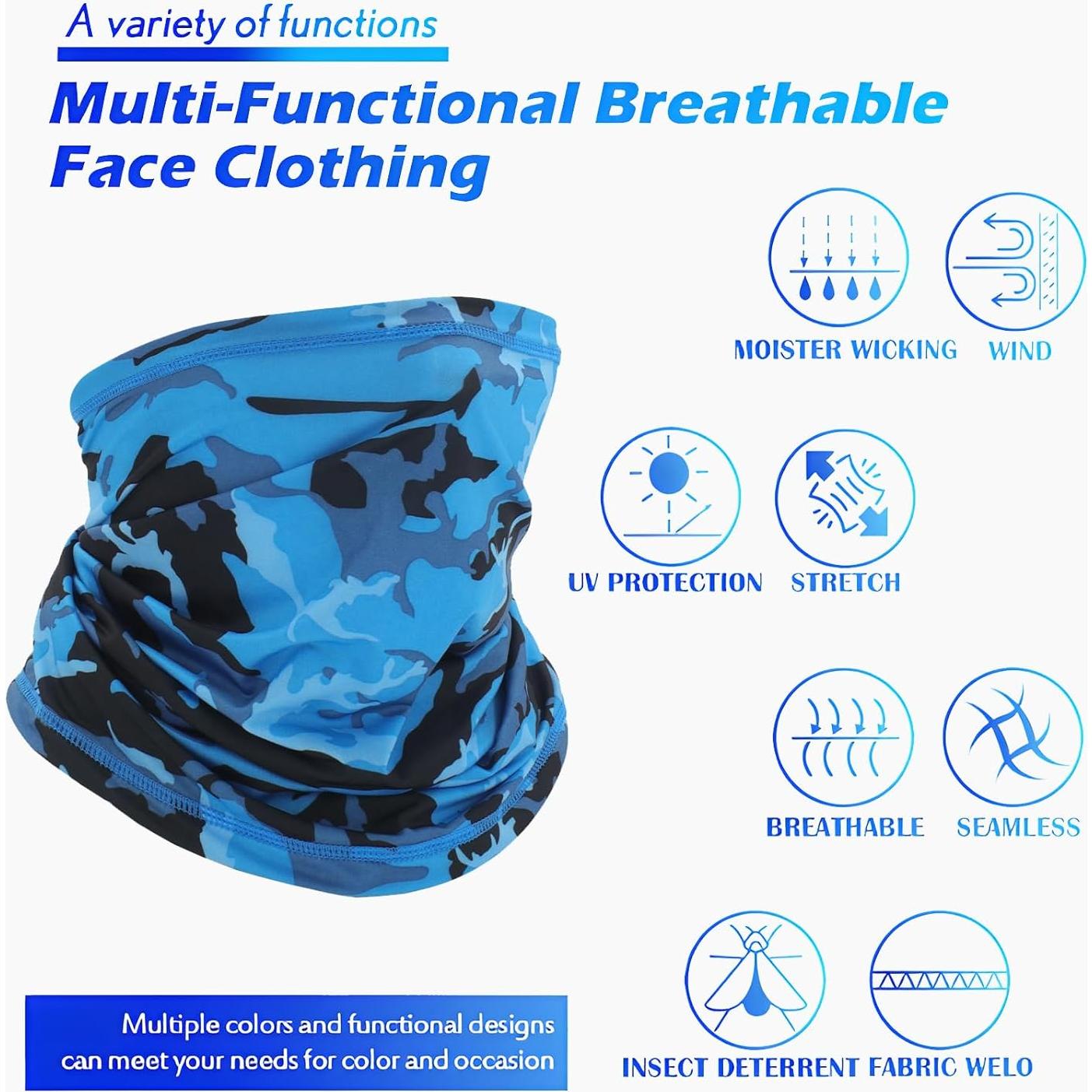 Bufanda Gaiter Transpirable UV para Hombres y Mujeres