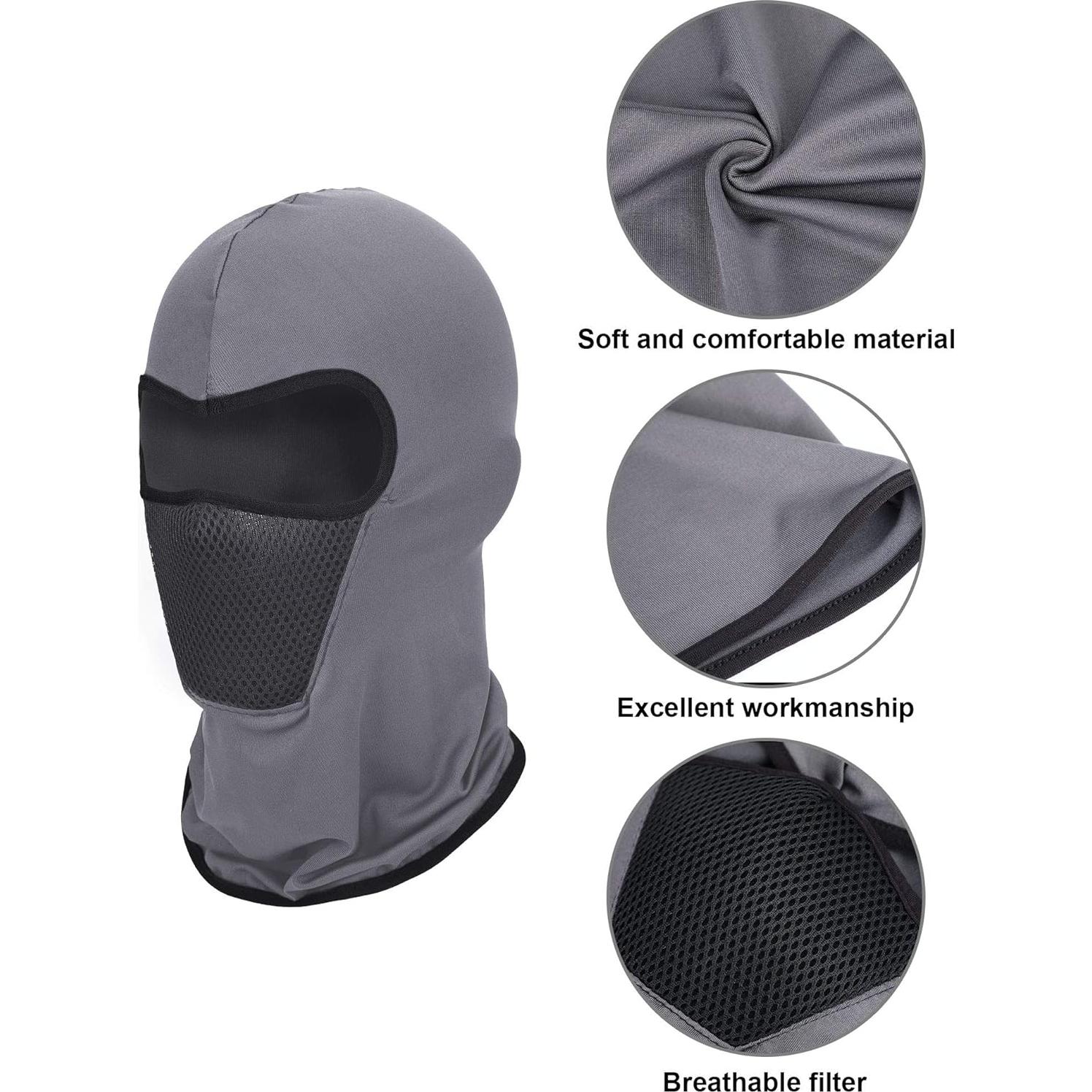 6 Piezas Máscara Balaclava Invierno Transpirable Unisex