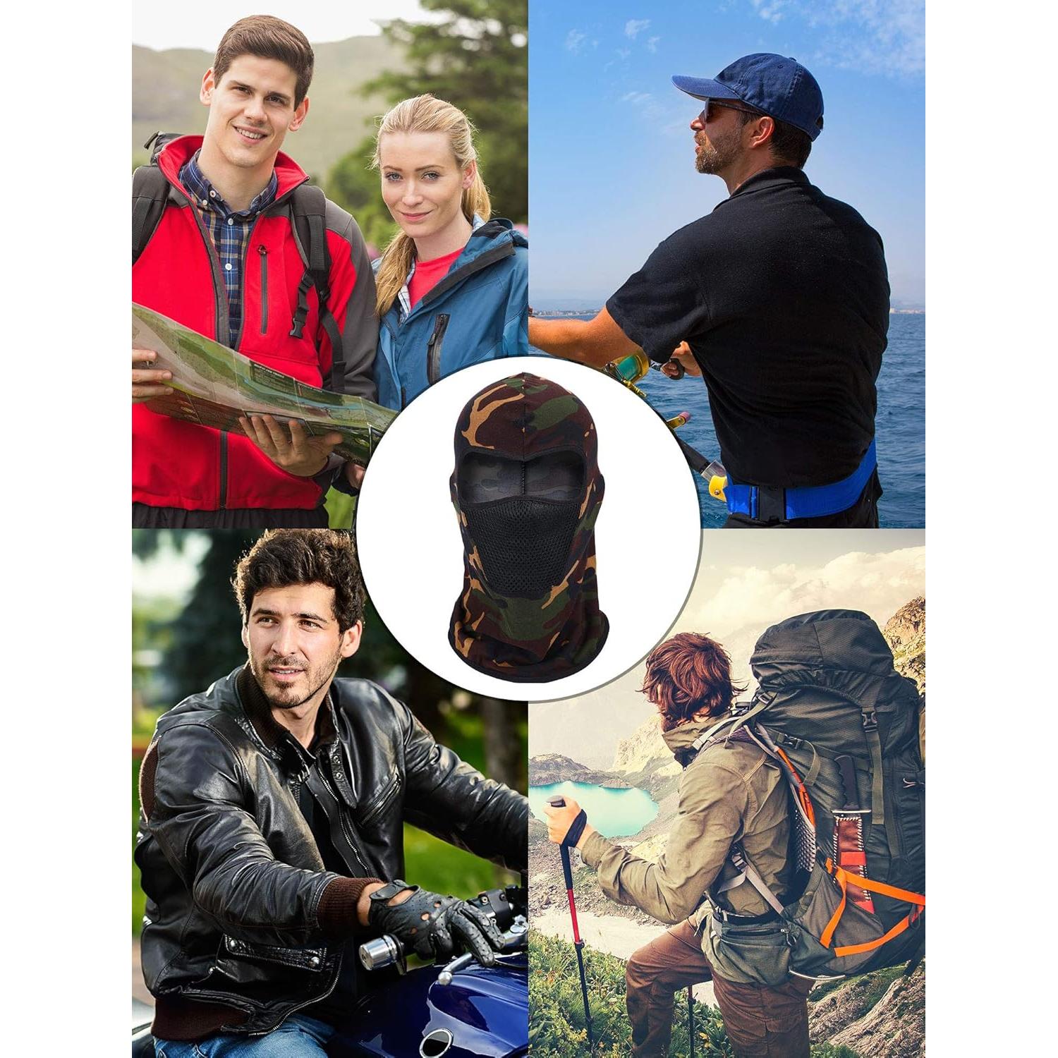 6 Piezas Máscara Balaclava Invierno Transpirable Unisex