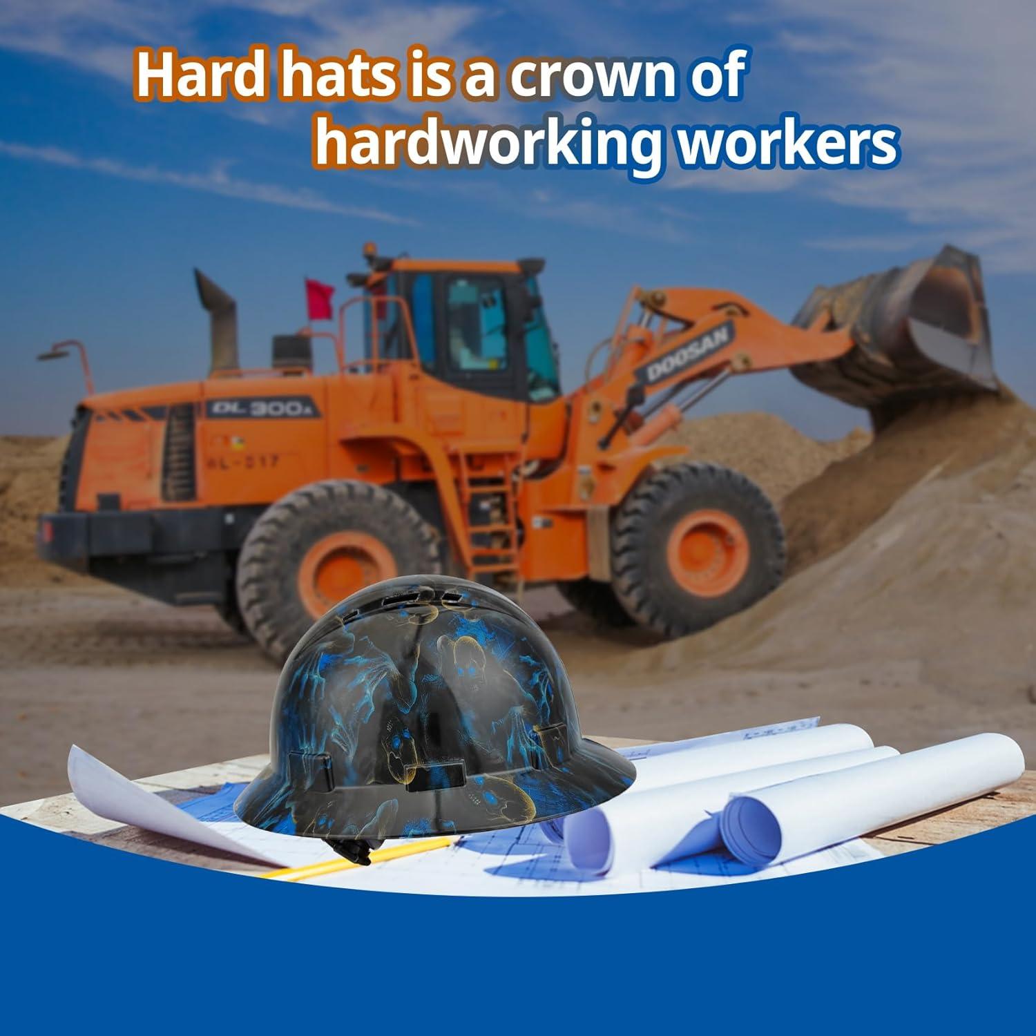 Casco de seguridad TOKISHI X002 ala completa negro azul