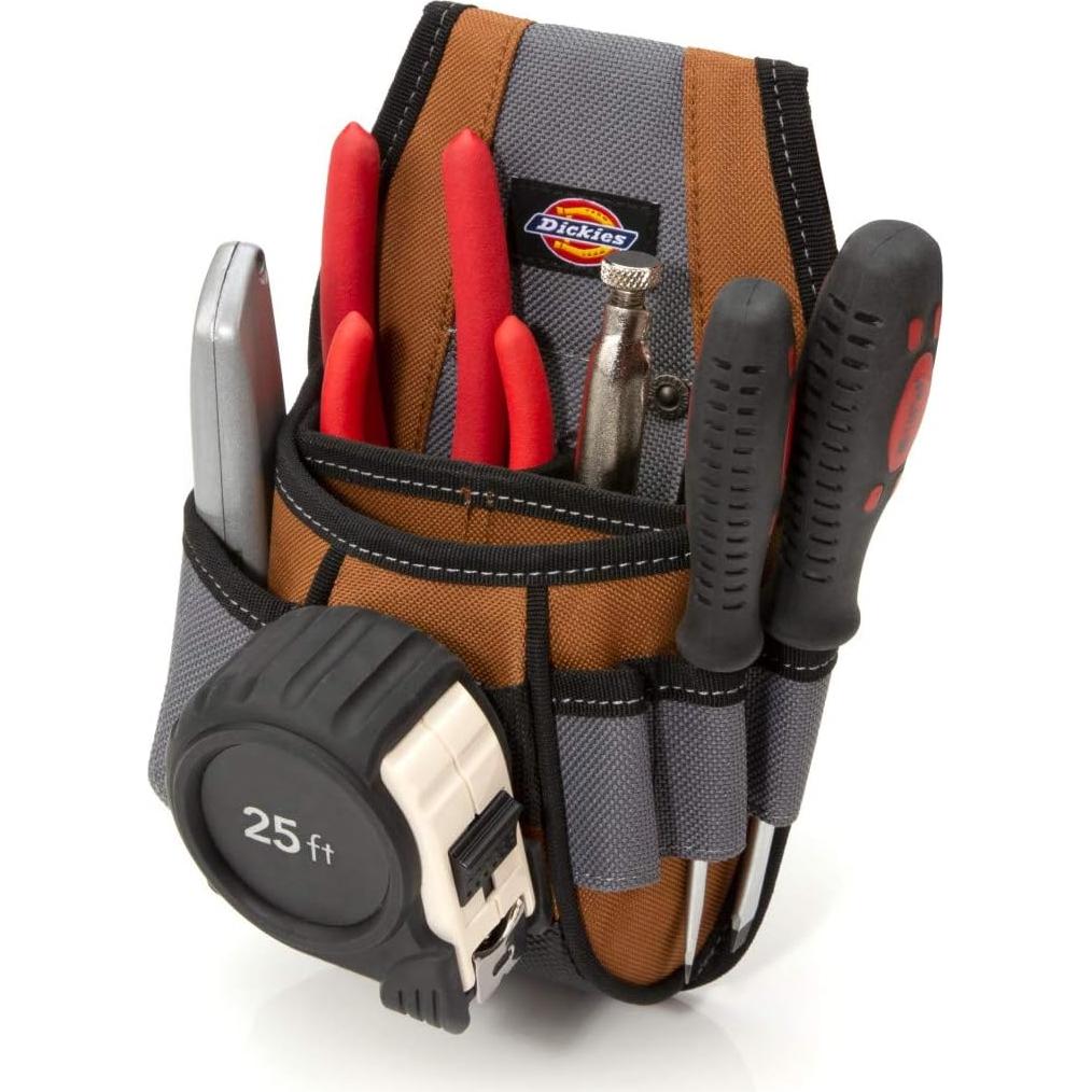 Pouch de Herramientas Dickies 4 Bolsillos Ajustable Gris