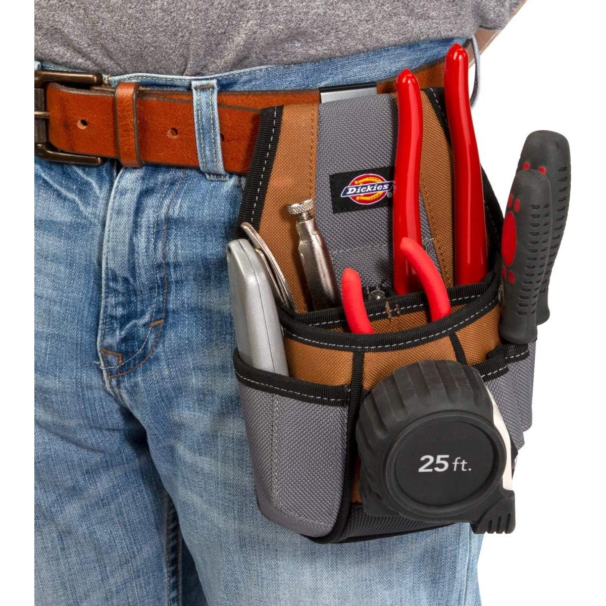 Pouch de Herramientas Dickies 4 Bolsillos Ajustable Gris