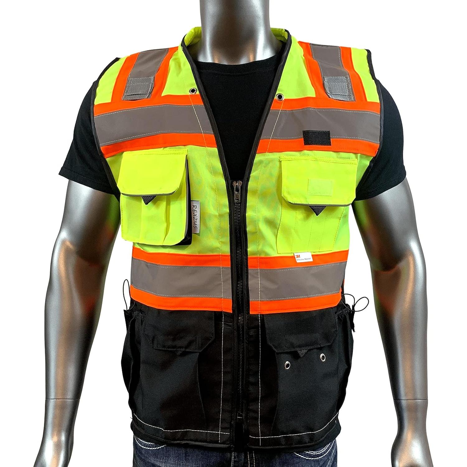 Chaleco de Seguridad Vero1992 Mediano Amarillo/Negro Reflectante