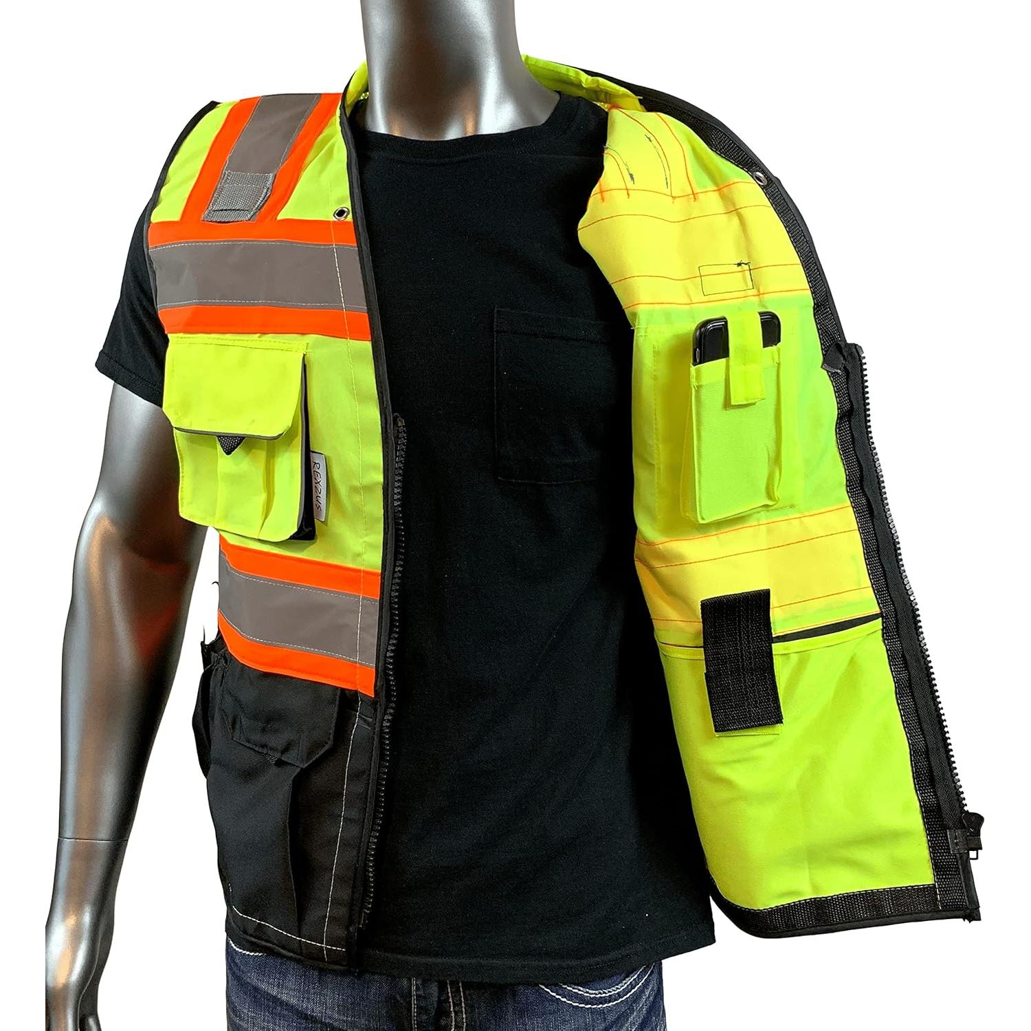 Chaleco de Seguridad Vero1992 Mediano Amarillo/Negro Reflectante