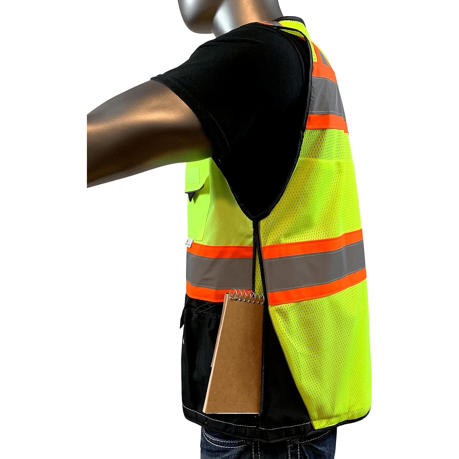 Chaleco de Seguridad Vero1992 Mediano Amarillo/Negro Reflectante