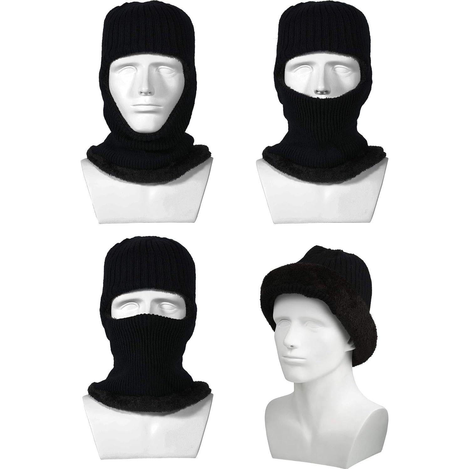2 Piezas Balaclava Polar Calentadora para Hombres y Mujeres