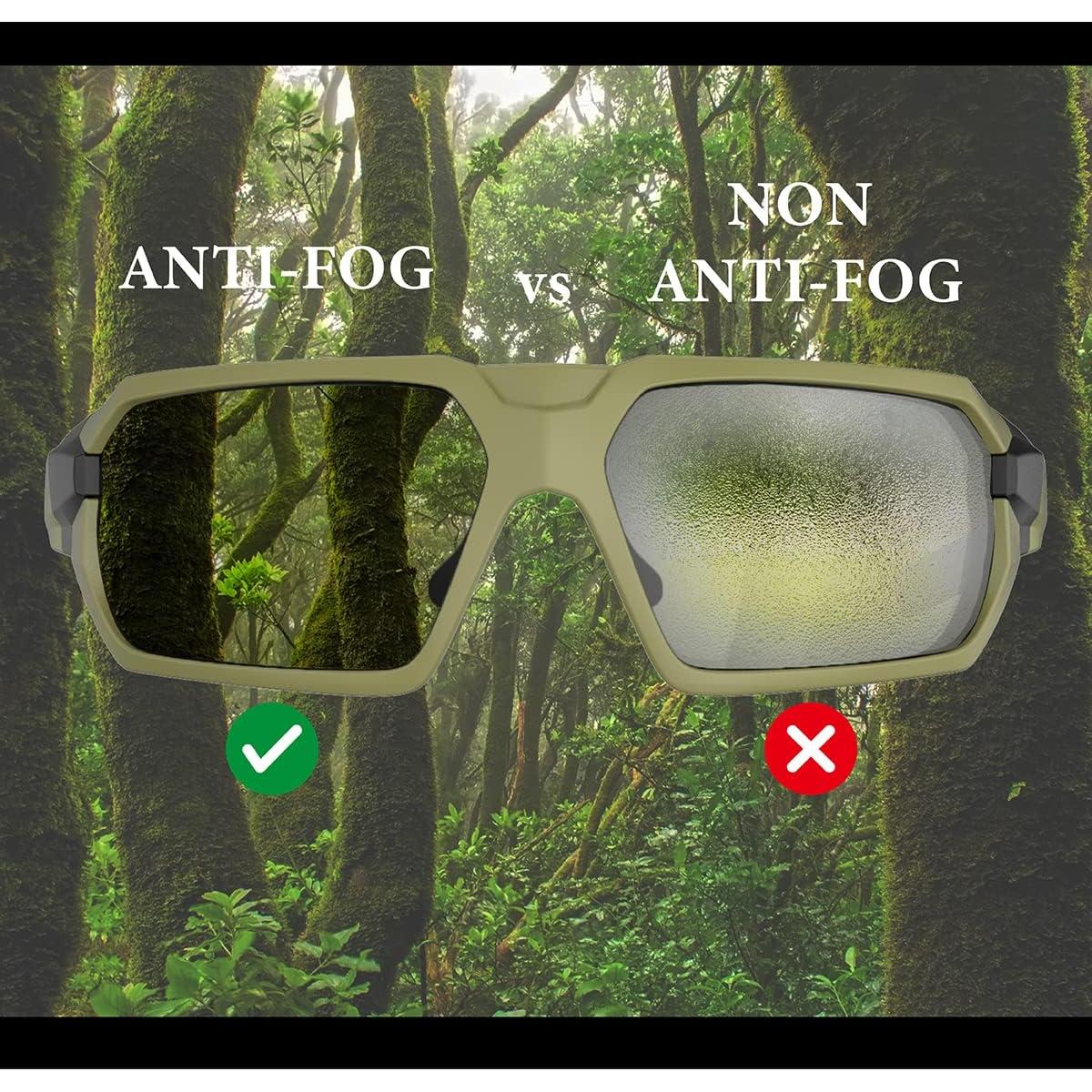 Gafas de Tiro Tácticas Balísticas Airsoft Verde Militar