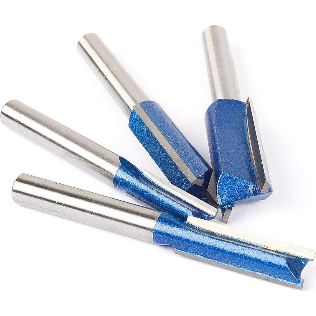 Juego de Brocas de Router KOWOOD Plus Doble Filo 6.35-12.7 mm