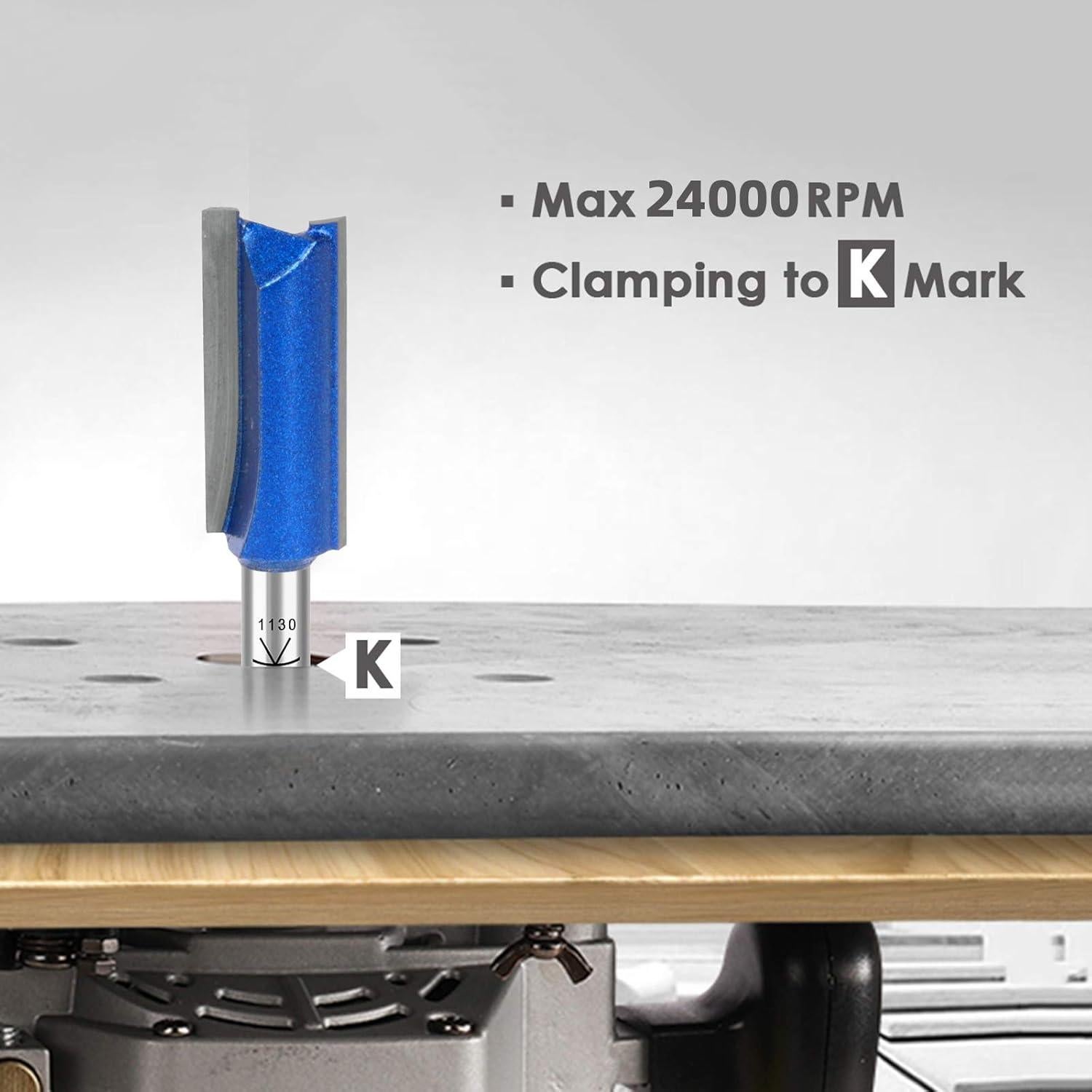 Juego de Brocas de Router KOWOOD Plus Doble Filo 6.35-12.7 mm