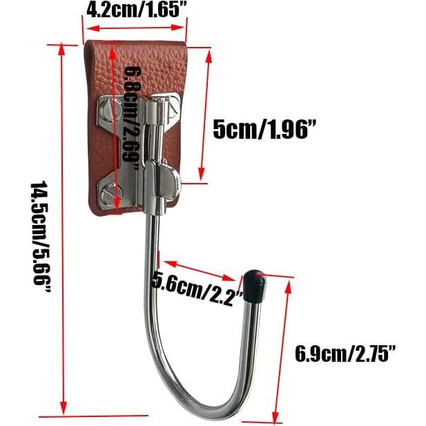 Soporte de Cinturón para Taladro Qinwuwu 2 Piezas Cuero
