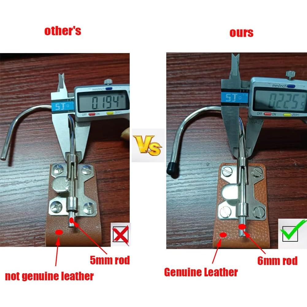 Soporte de Cinturón para Taladro Qinwuwu 2 Piezas Cuero