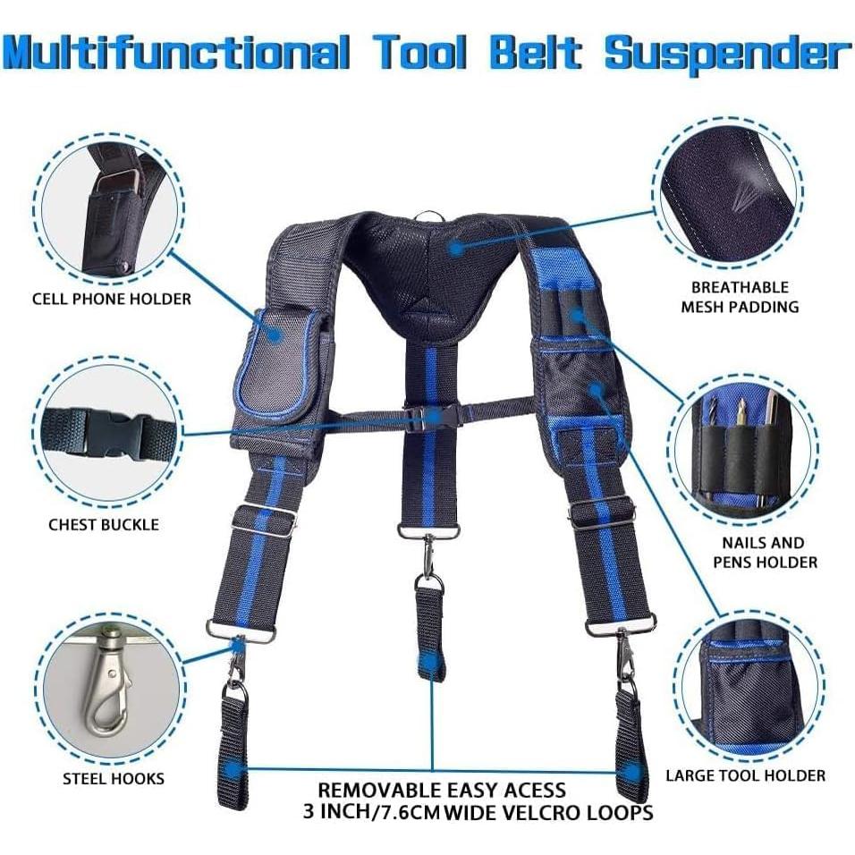 Dr.TOUGH Tirantes Acolchados para Cinturón de Herramientas