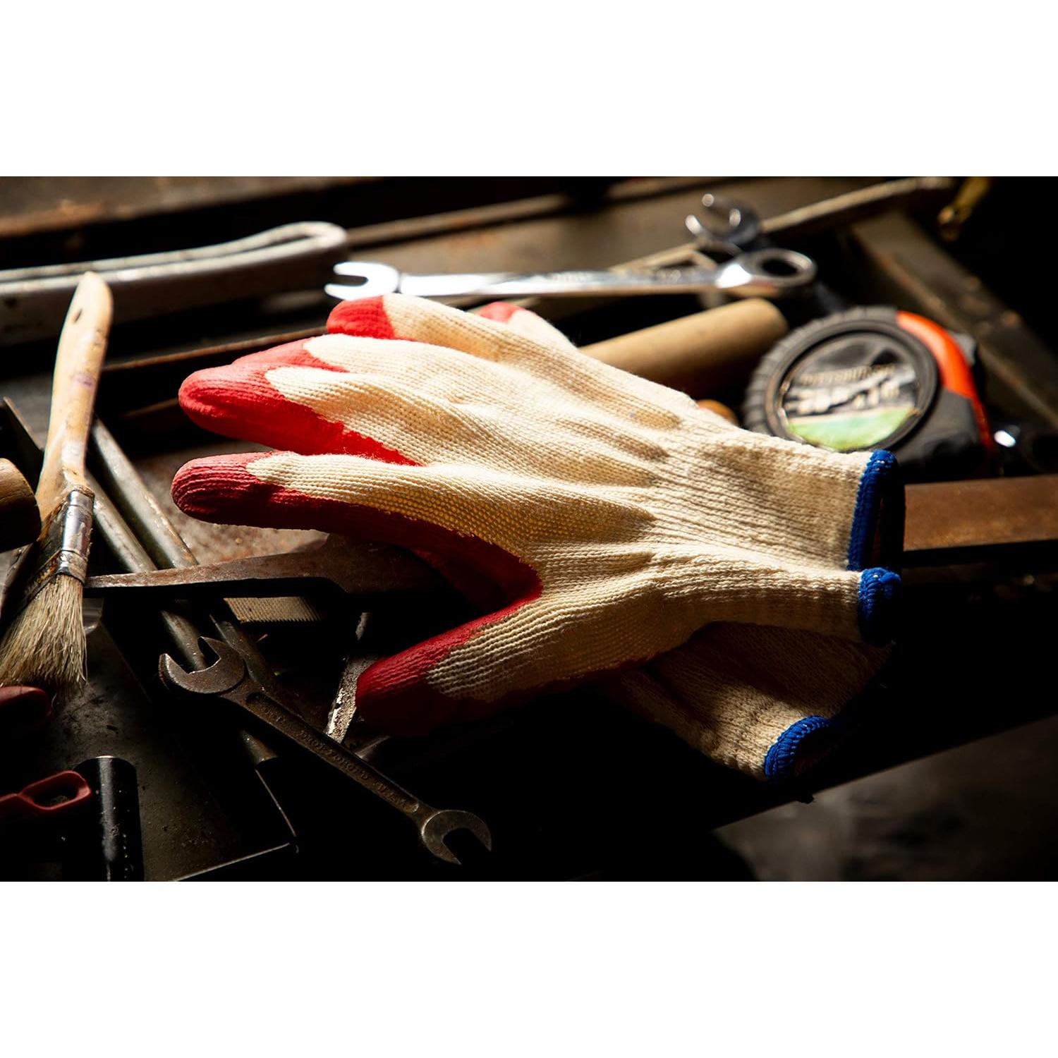 Guantes de Trabajo G & F 3106-10 Nitrilo Rojo 10 Pares