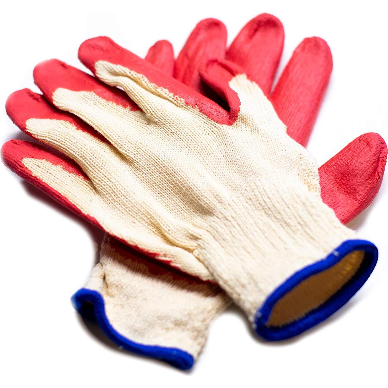 Guantes de Trabajo G & F 3106-10 Nitrilo Rojo 10 Pares