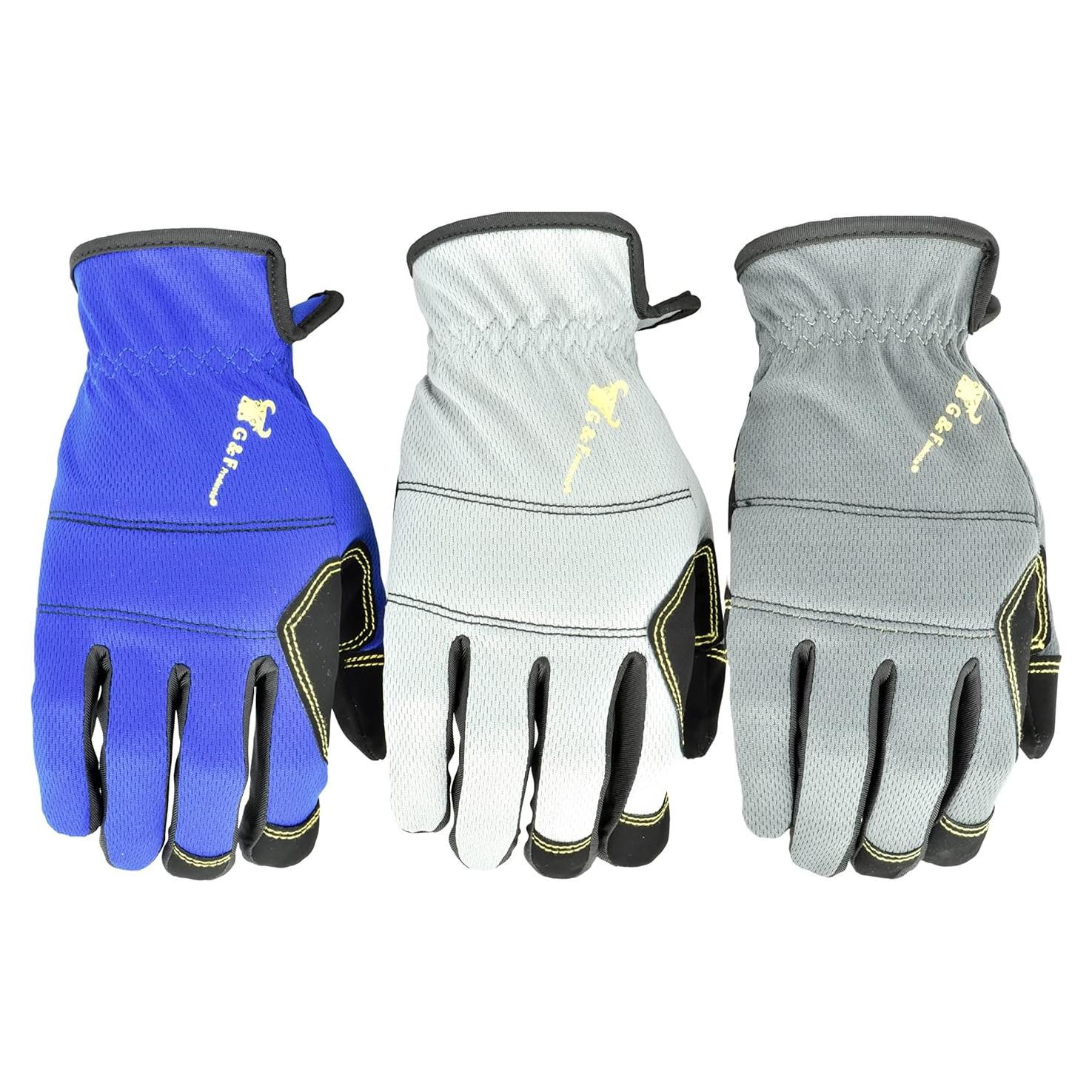 Guantes de Trabajo G & F Products Mecánicos 3 Pares Grandes