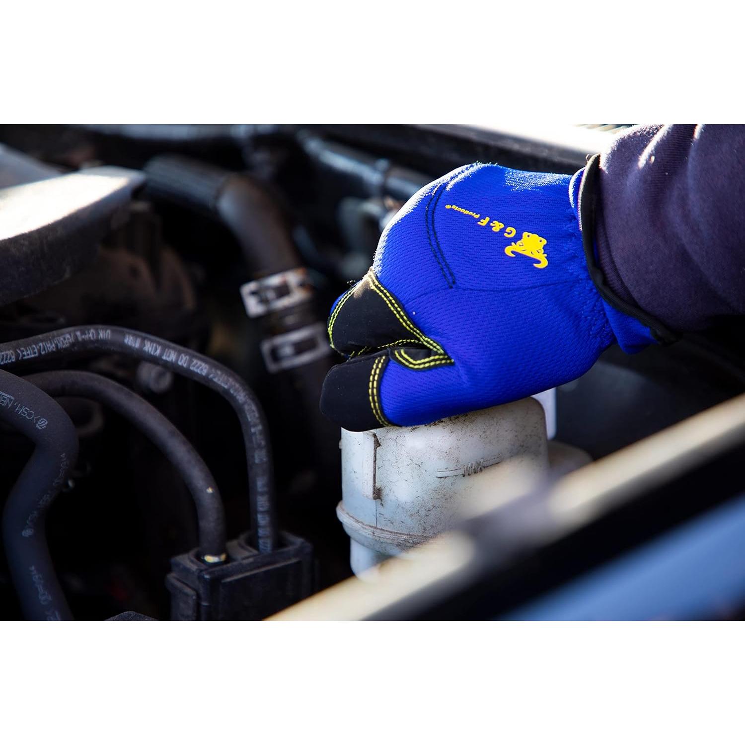 Guantes de Trabajo G & F Products Mecánicos 3 Pares Grandes