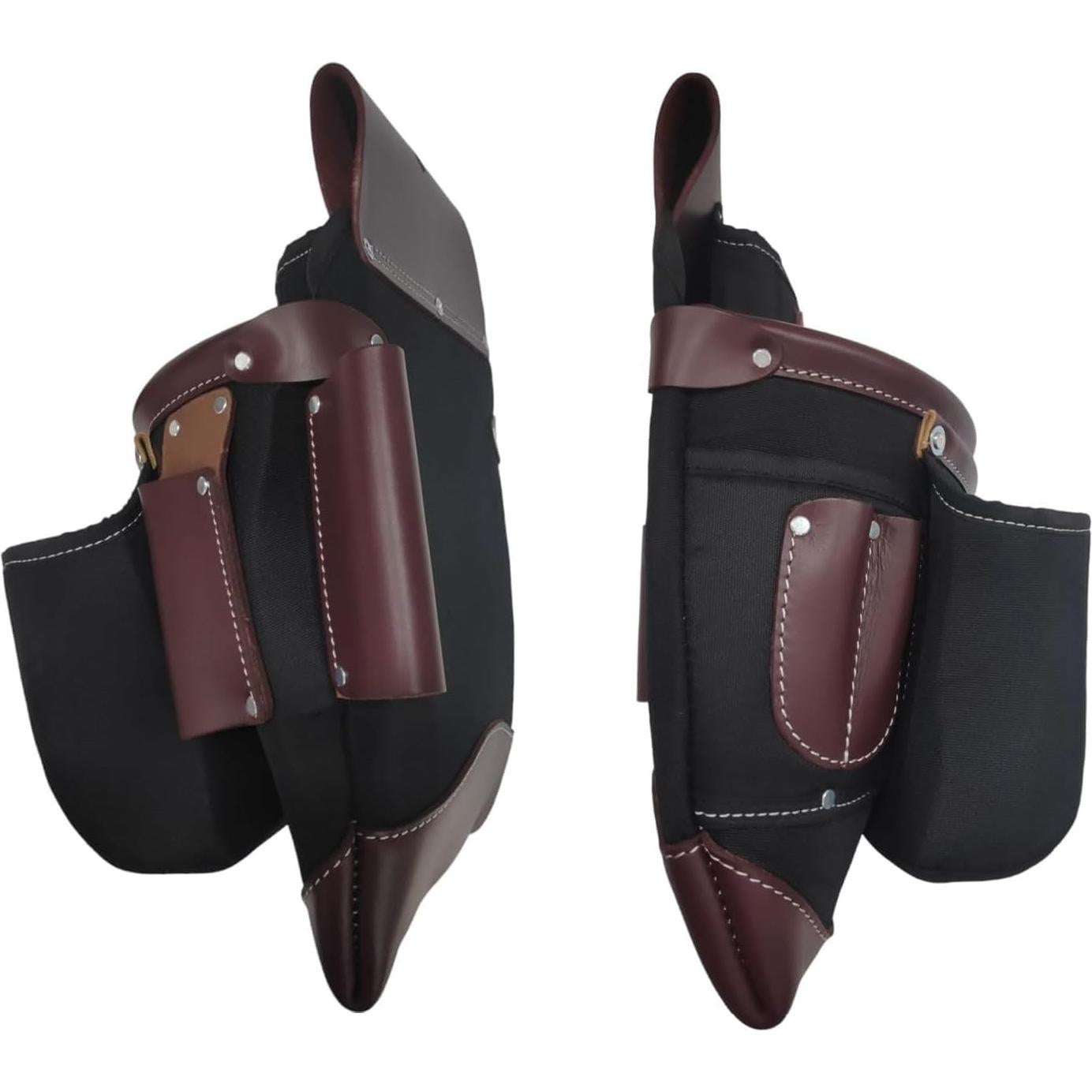 Cinturón de Herramientas Zeluga 20-171 Cuero Marrón 10 Bolsillos